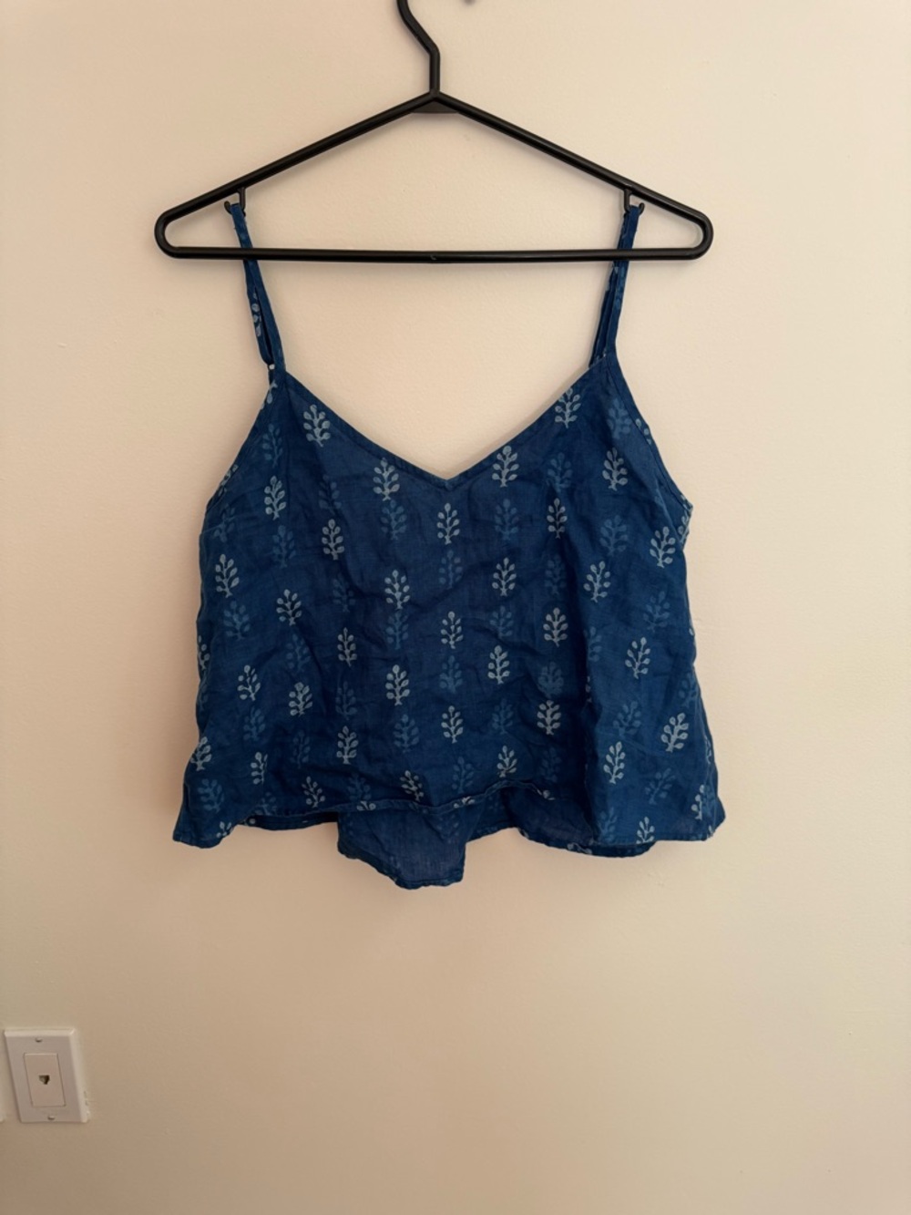 Maiwa Liberty Tank  Block Print V-Neck